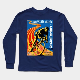 Volta Ciclista Cataluna Tour de France Print Long Sleeve T-Shirt